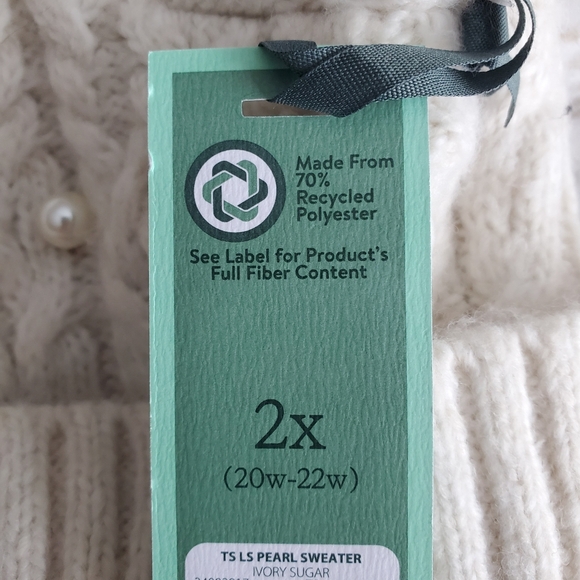 Terra & Sky Pearl-Embellished Knit Sweater - Picture 8 of 8
